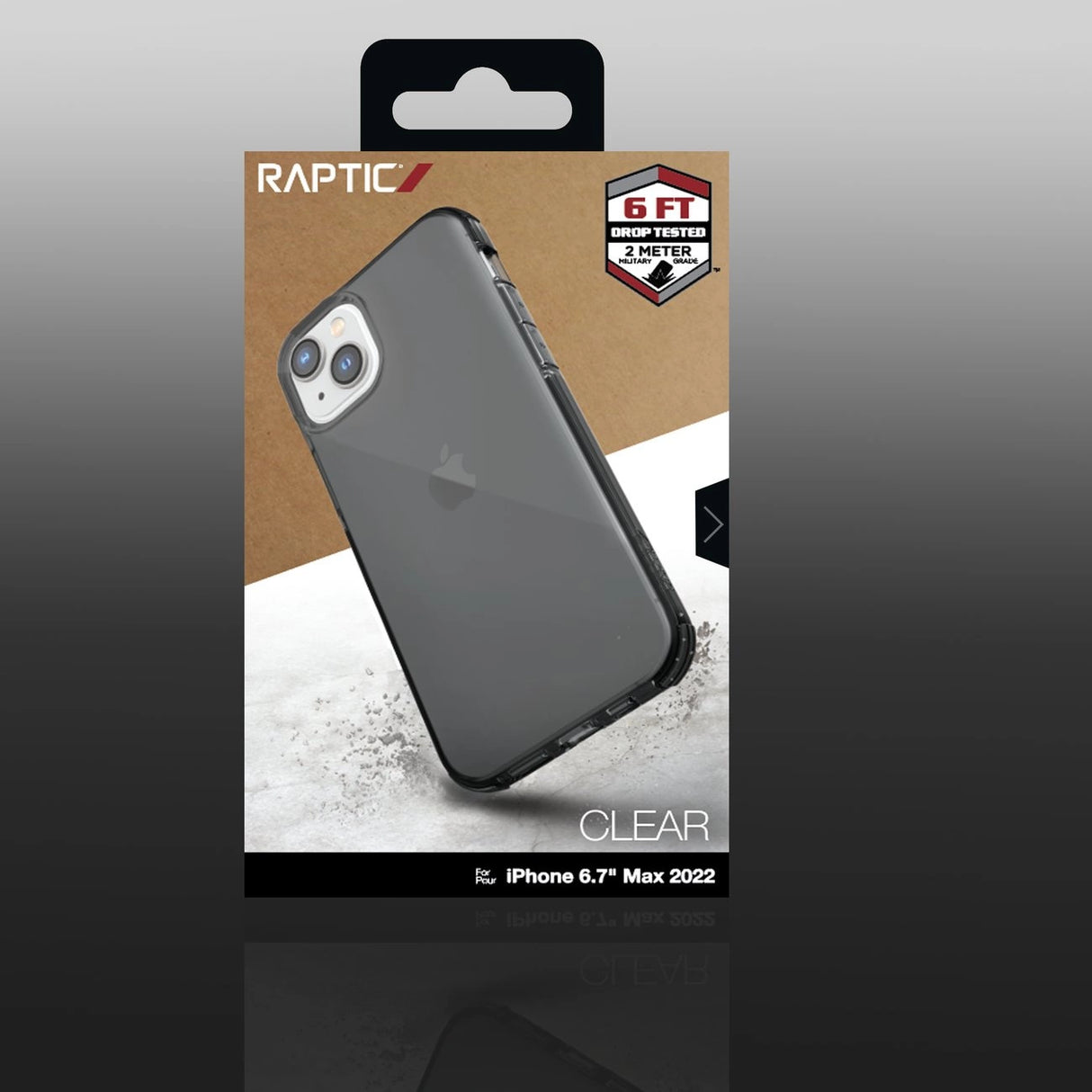Raptic X-Doria Clear Case iPhone 14 Plus pansret cover grå
