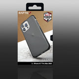 Raptic X-Doria Clear Case iPhone 14 Pro Max pansret cover sort