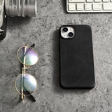iCarer Oil Wax Premium Ledder Case iPhone 14 Magnetisk Ledder Case med MagSafe Black (WMI14220701-BK)