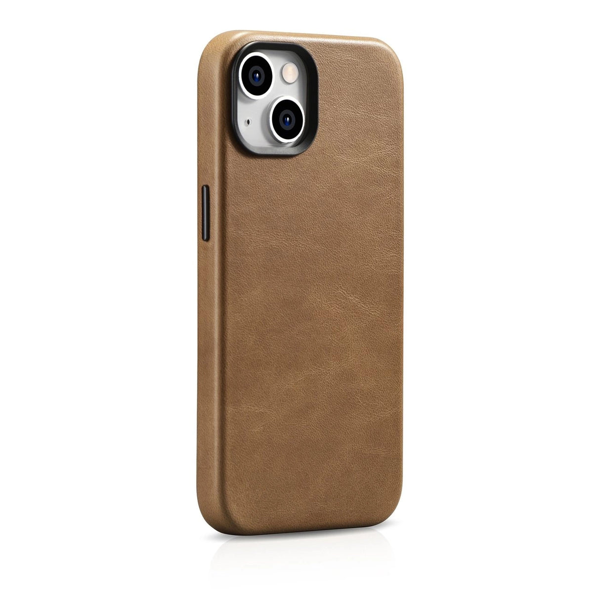 iCarer Oil Wax Premium Leather Case magnetisk læder iPhone 14 case med MagSafe brun (WMI14220701-TN)