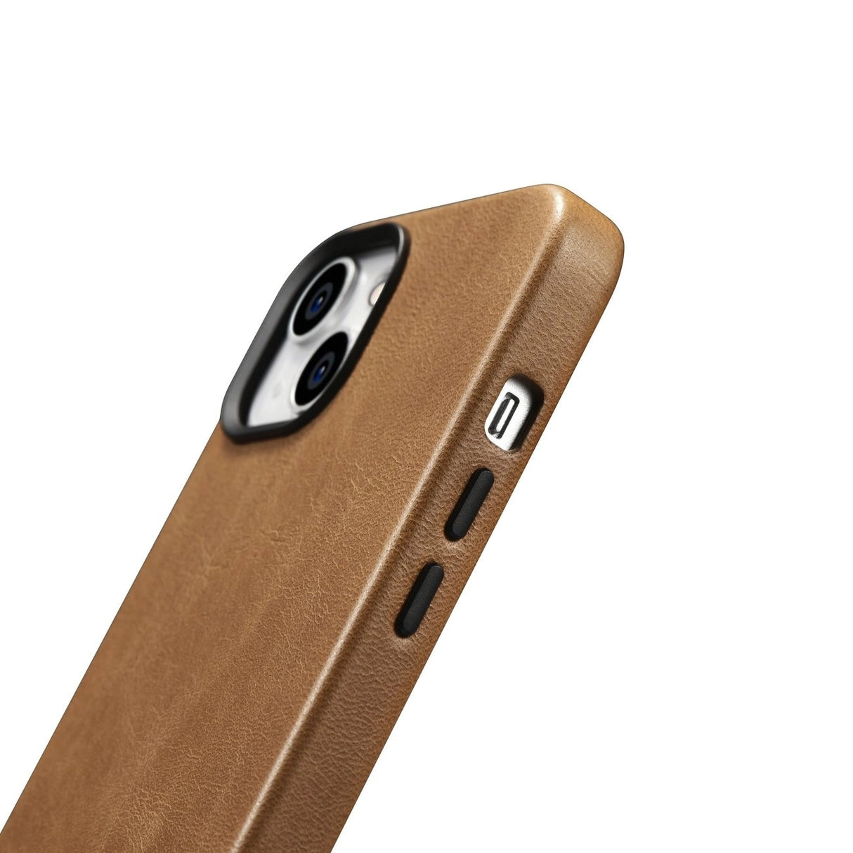 iCarer Oil Wax Premium Leather Case magnetisk læder iPhone 14 case med MagSafe brun (WMI14220701-TN)