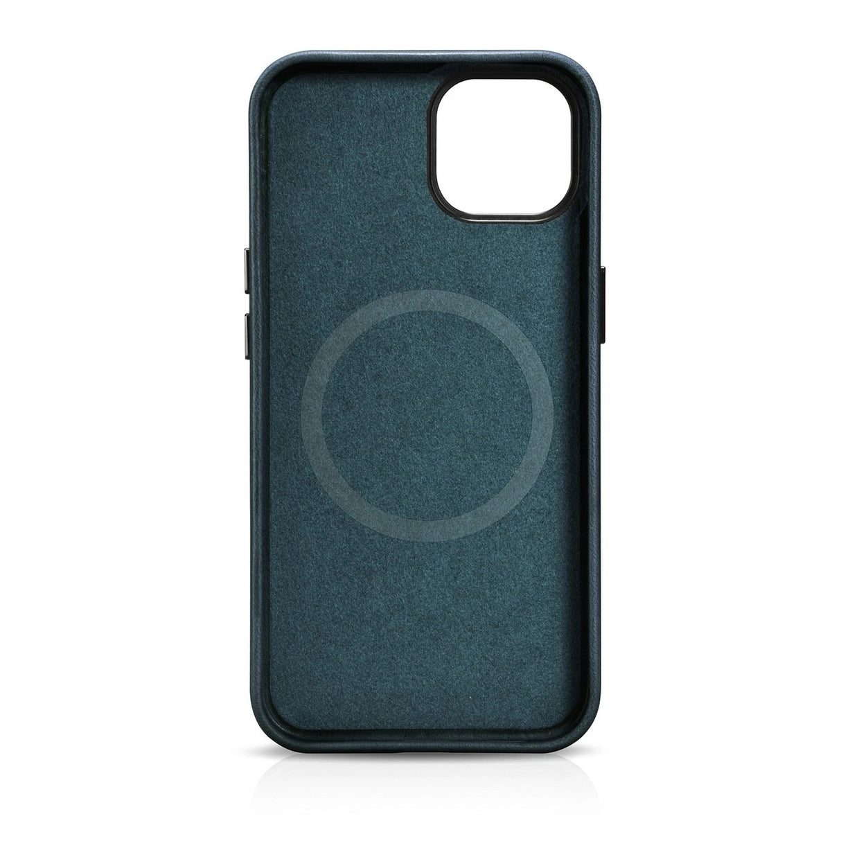 iCarer Oil Wax Premium Ledder Case iPhone 14 Magnetisk Ledder Case med MagSafe mørkblå (WMI14220701-BU)