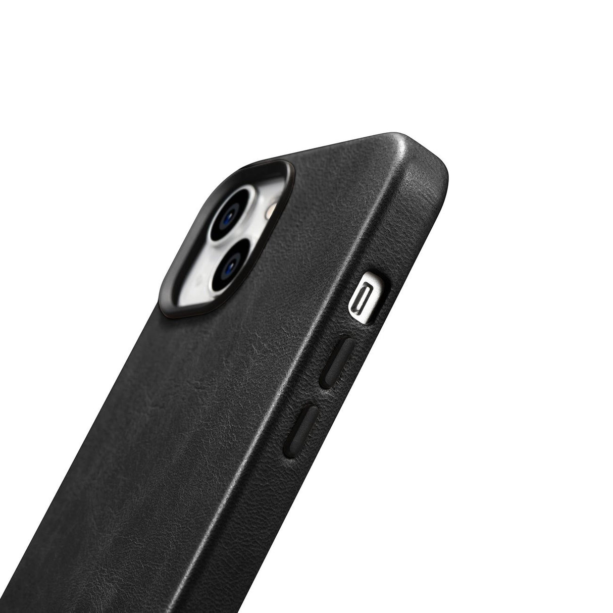 iCarer Oil Wax Premium Ledder Case iPhone 14 Plus Magnetisk Ledder Case med MagSafe Black (WMI14220703-BK)