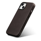 iCarer Oil Wax Premium Ledder Case iPhone 14 Plus Magnetisk Ledder Case med MagSafe Brown (WMI14220703-BN)