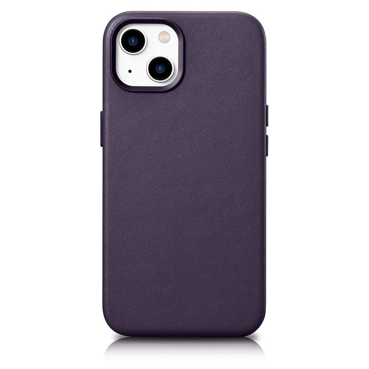 iCarer Case Ledder Cover Case til iPhone 14 Mørk lilla (WMI14220705-DP) (MagSafe Kompatibel)