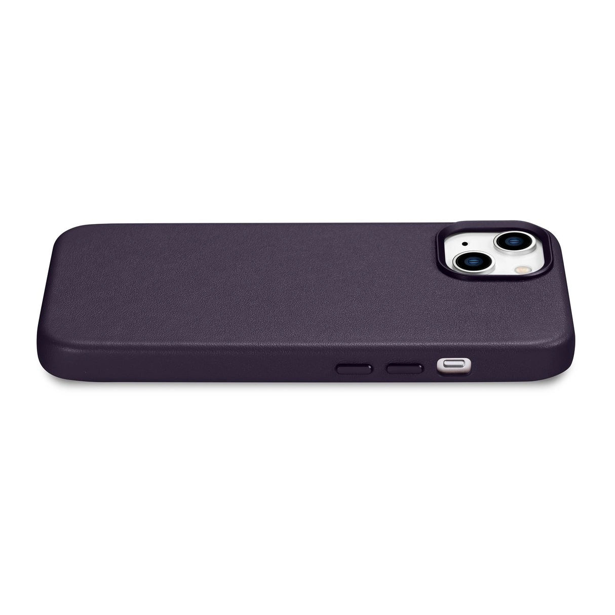 iCarer Case Ledder Cover Case til iPhone 14 Mørk lilla (WMI14220705-DP) (MagSafe Kompatibel)
