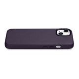 iCarer Case Ledder Cover Case til iPhone 14 Mørk lilla (WMI14220705-DP) (MagSafe Kompatibel)