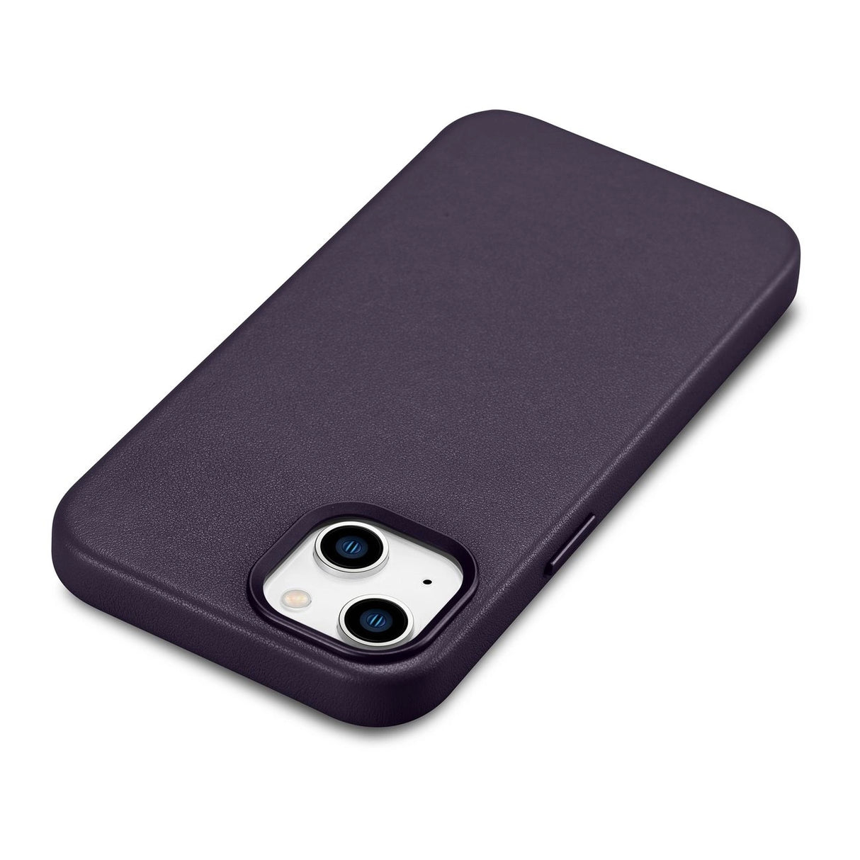 iCarer Case Ledder Cover Case til iPhone 14 Mørk lilla (WMI14220705-DP) (MagSafe Kompatibel)