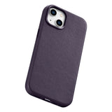 iCarer Case Ledder Cover Case til iPhone 14 Mørk lilla (WMI14220705-DP) (MagSafe Kompatibel)