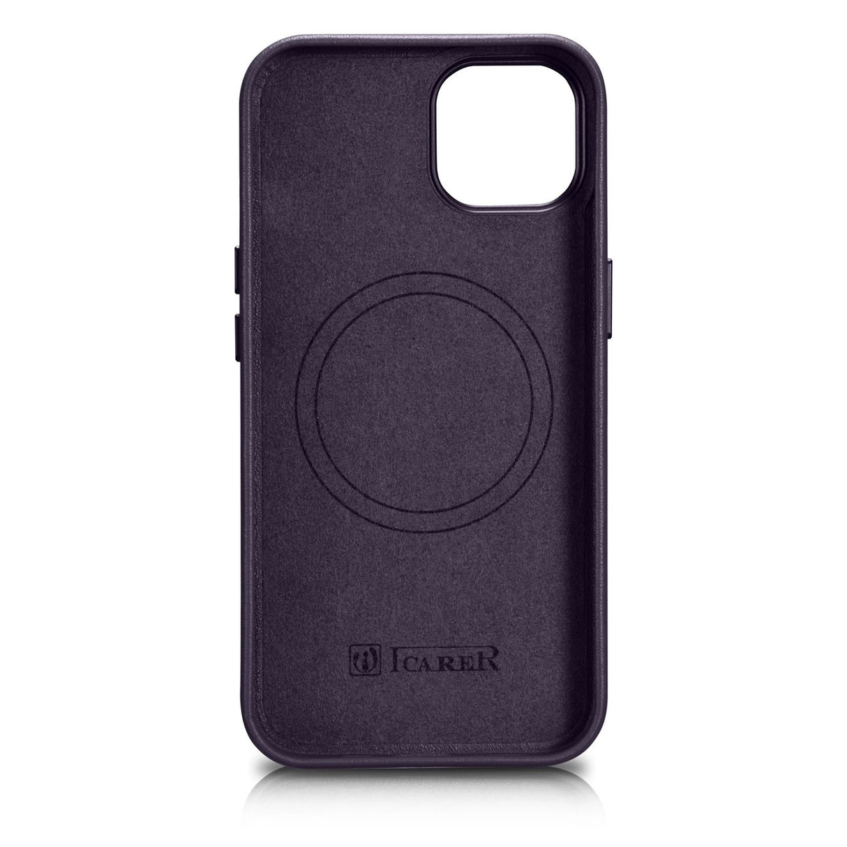 iCarer Case Ledder Cover Case til iPhone 14 Mørk lilla (WMI14220705-DP) (MagSafe Kompatibel)