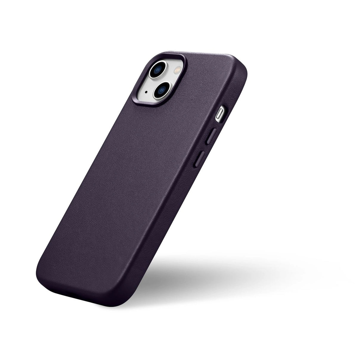 iCarer Case Ledder Cover Case til iPhone 14 Mørk lilla (WMI14220705-DP) (MagSafe Kompatibel)