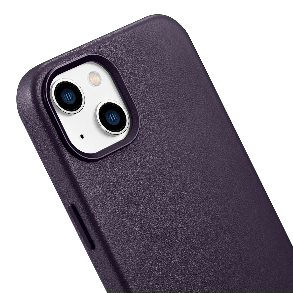 iCarer Case Ledder Cover Case til iPhone 14 Mørk lilla (WMI14220705-DP) (MagSafe Kompatibel)