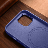 iCarer Case Læder Case Cover til iPhone 14 Lys lilla (WMI14220705-LP) (MagSafe Kompatibel)