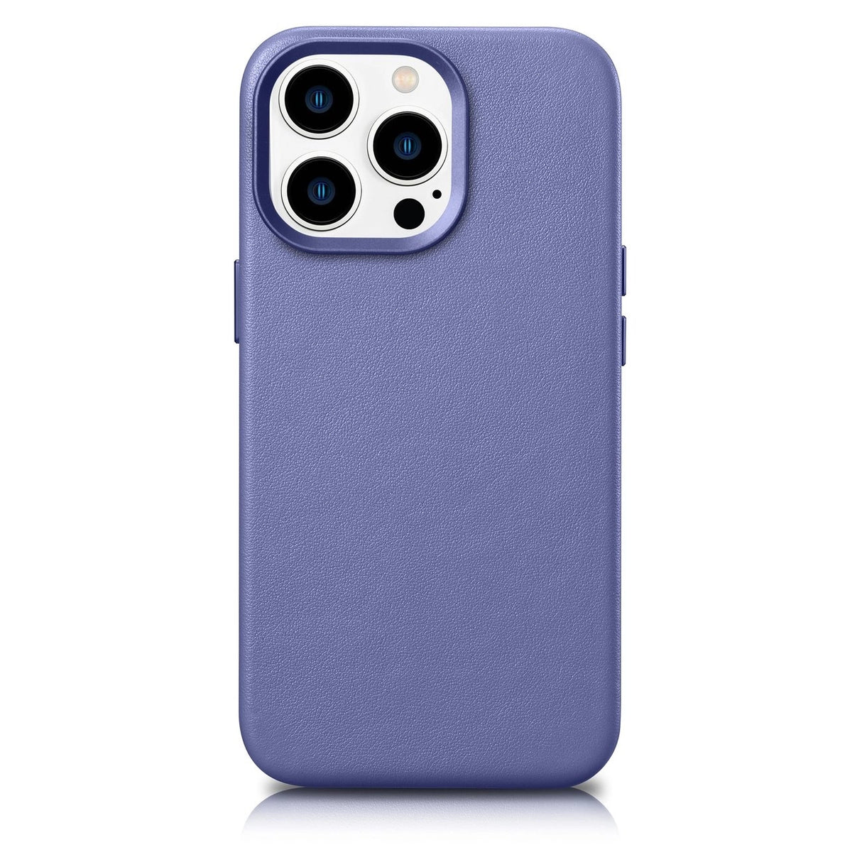 iCarer Case Leather Cover Genuine Leather Case for iPhone 14 Pro Max Light Purple (WMI14220708-LP) (MagSafe Kompatibel)