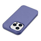 iCarer Case Leather Cover Genuine Leather Case for iPhone 14 Pro Max Light Purple (WMI14220708-LP) (MagSafe Kompatibel)