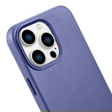 iCarer Case Leather Cover Genuine Leather Case for iPhone 14 Pro Max Light Purple (WMI14220708-LP) (MagSafe Kompatibel)
