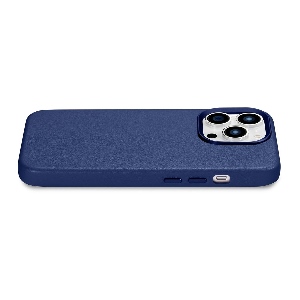 iCarer Case Leather Cover Ægte læder Case til iPhone 14 Pro Max blå (WMI14220708-BU) (MagSafe kompatibel)