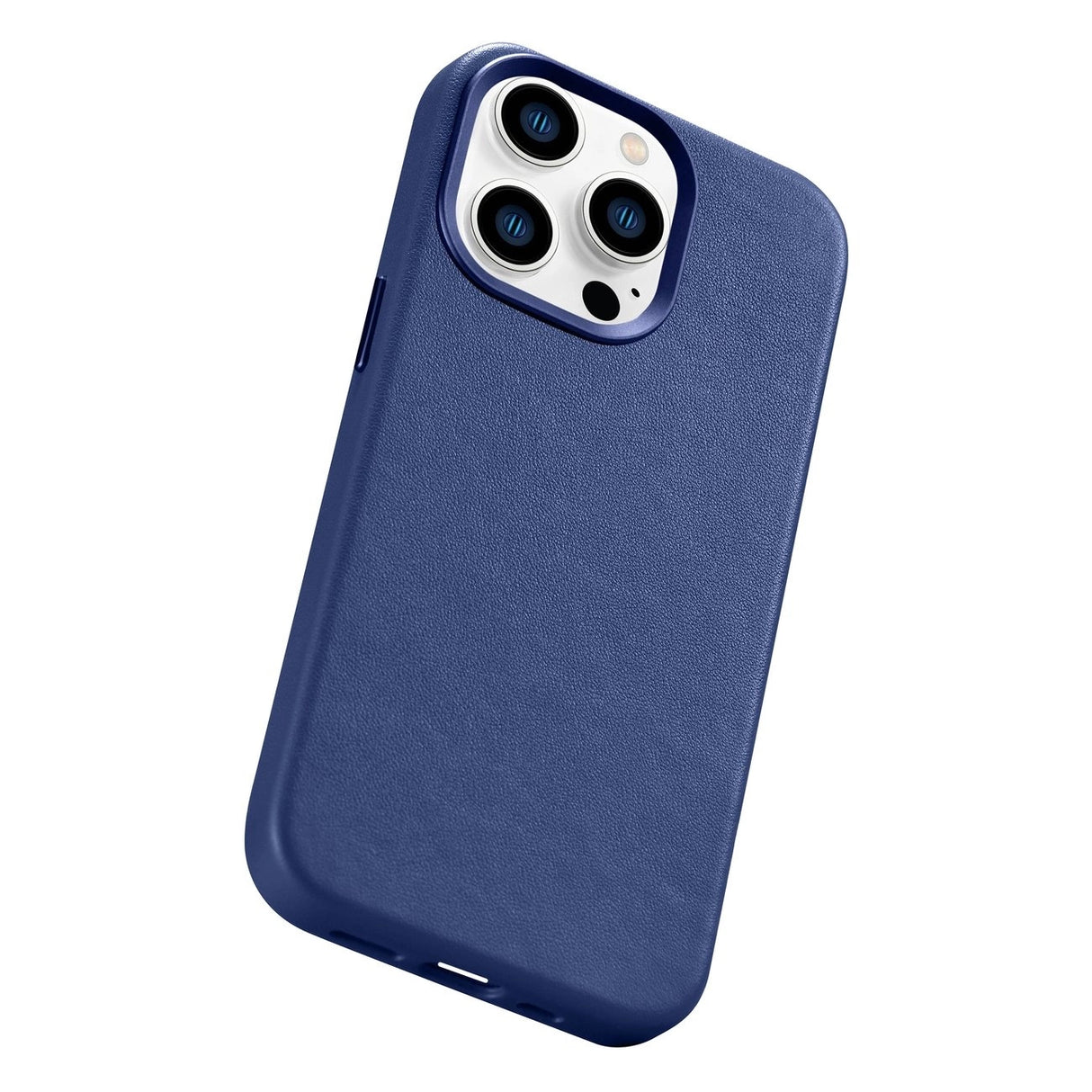 iCarer Case Leather Cover Ægte læder Case til iPhone 14 Pro Max blå (WMI14220708-BU) (MagSafe kompatibel)