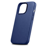 iCarer Case Leather Cover Ægte læder Case til iPhone 14 Pro Max blå (WMI14220708-BU) (MagSafe kompatibel)