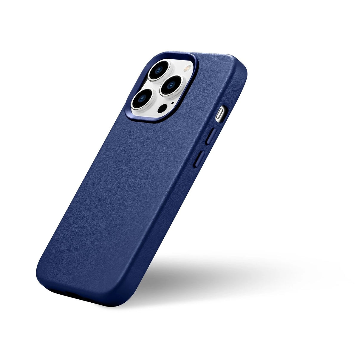 iCarer Case Leather Cover Ægte læder Case til iPhone 14 Pro Max blå (WMI14220708-BU) (MagSafe kompatibel)