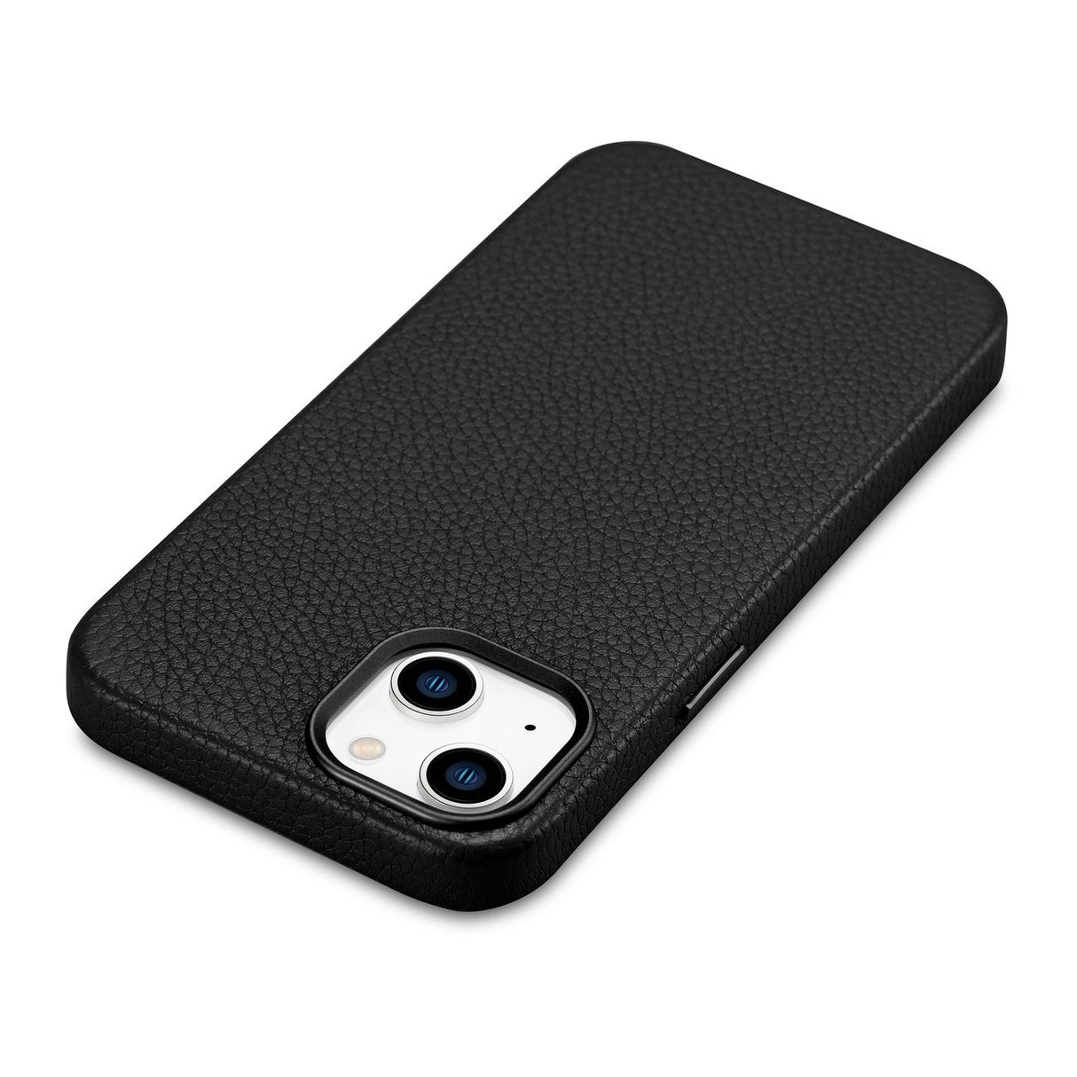 iCarer Litchi Premium Ledder Case iPhone 14 Magnetisk Ledder Case med MagSafe Black (WMI14220709-BK)
