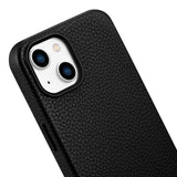 iCarer Litchi Premium Ledder Case iPhone 14 Magnetisk Ledder Case med MagSafe Black (WMI14220709-BK)