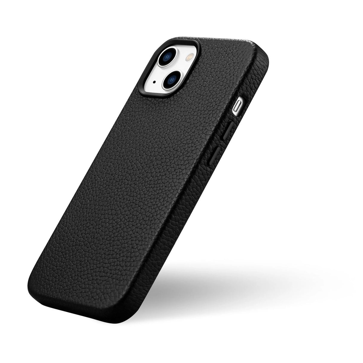 iCarer Litchi Premium Ledder Case iPhone 14 Magnetisk Ledder Case med MagSafe Black (WMI14220709-BK)