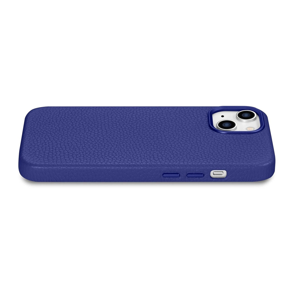 iCarer Litchi Premium Ledder Case iPhone 14 Magnetisk Ledder Case med MagSafe Dark Blue (WMI14220709-DB)