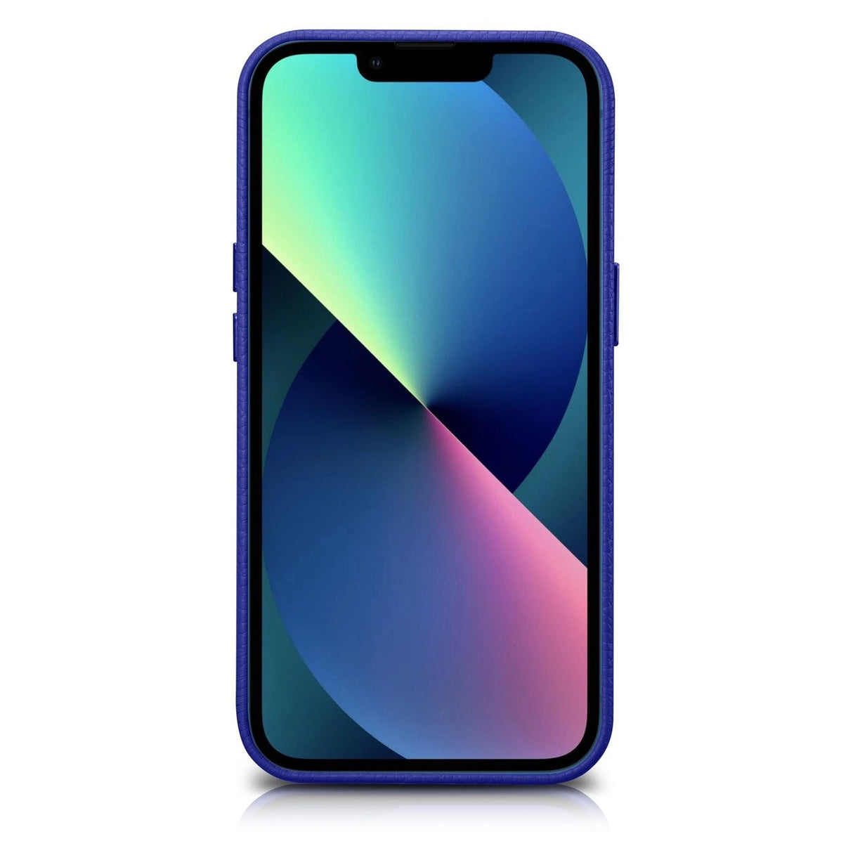 iCarer Litchi Premium Ledder Case iPhone 14 Magnetisk Ledder Case med MagSafe Dark Blue (WMI14220709-DB)