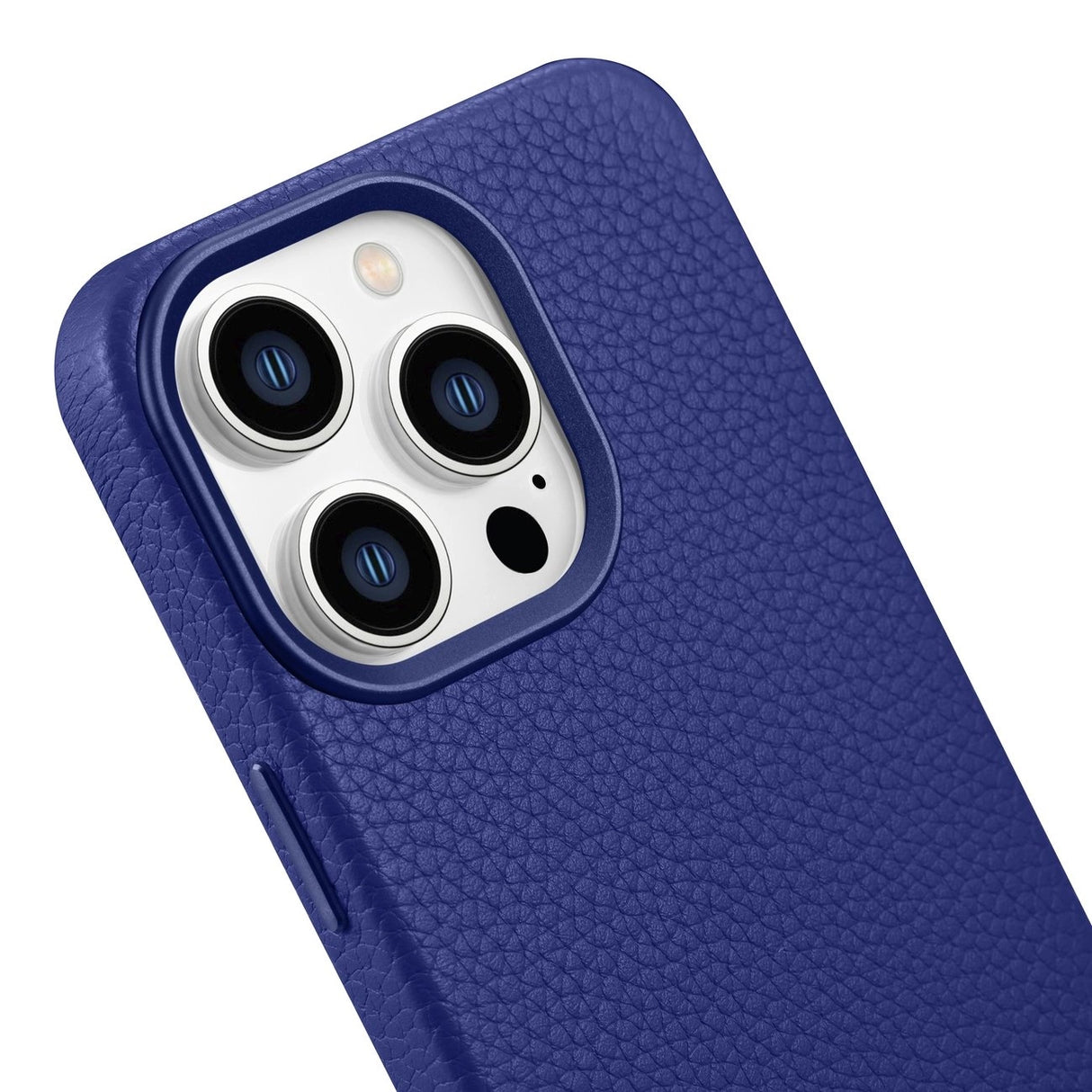 iCarer Litchi Premium Ledder Case iPhone 14 Pro Magnetisk Ledder Case med MagSafe Dark Blue (WMI14220710-DB)
