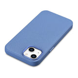 iCarer Litchi Premium Ledder Case iPhone 14 Plus Magnetisk Ledder Case med MagSafe Light Blue (WMI14220711-LB)