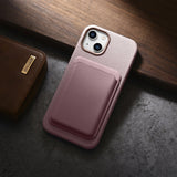 iCarer Litchi Premium Ledder Case iPhone 14 Plus Magnetisk Ledder Case med MagSafe Pink (WMI14220711-PK)