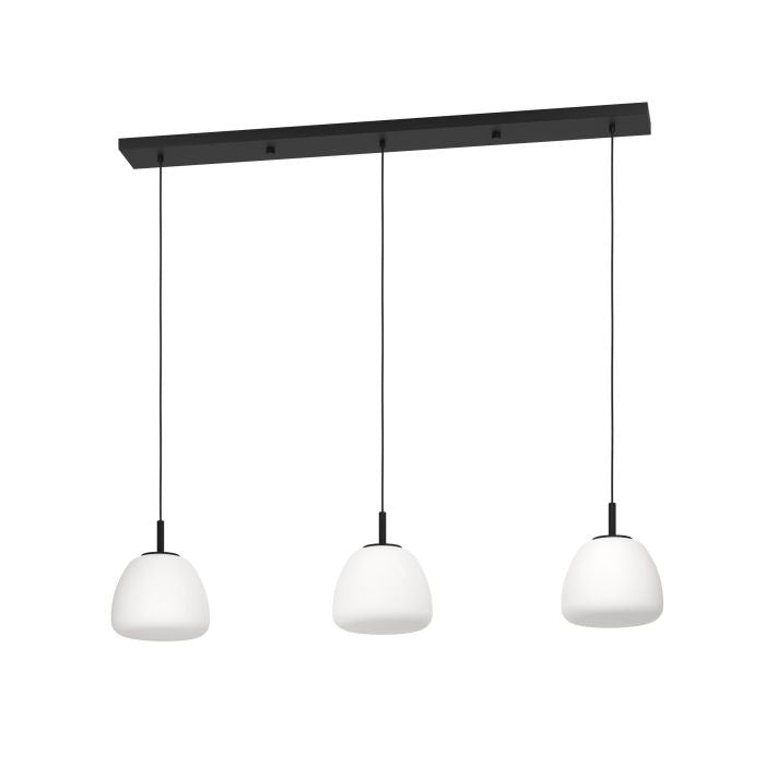 Eglo Balmes 3L sort/opal langbordspendel