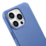 iCarer Litchi Premium Ledder Case iPhone 14 Pro Max Magnetisk Ledder Case med MagSafe Light Blue (WMI14220712-LB)