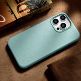 iCarer Litchi Premium Ledder Case iPhone 14 Pro Max Magnetisk Ledder Case med MagSafe Green (WMI14220712-GN)