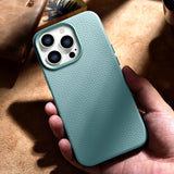 iCarer Litchi Premium Ledder Case iPhone 14 Pro Max Magnetisk Ledder Case med MagSafe Green (WMI14220712-GN)