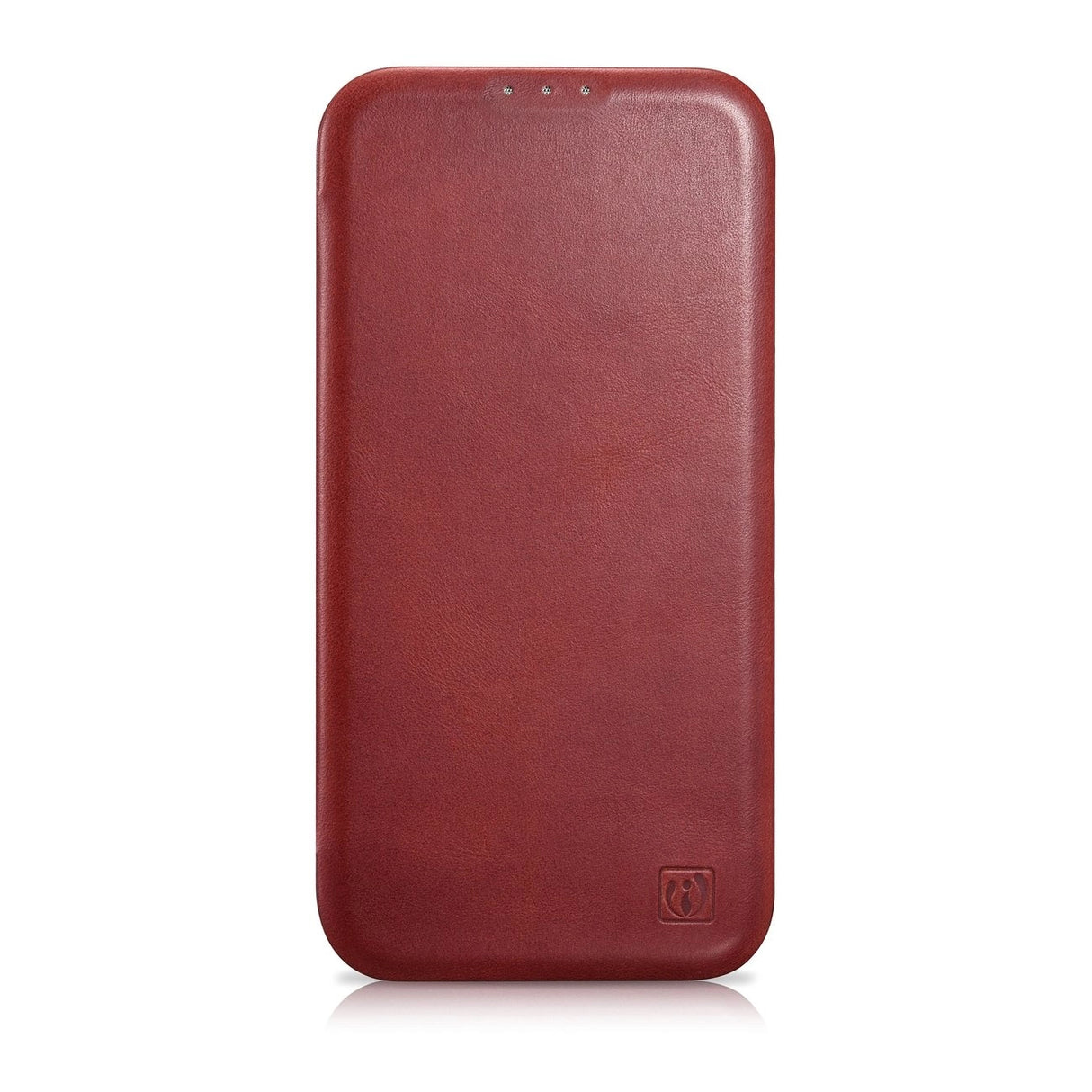 iCarer CE Oil Wax Premium Leather Folio Case iPhone 14 Plus Magnetisk Flip Leather Folio Case MagSafe Red (AKI14220707-RD)