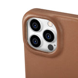 iCarer CE Premium læder Folio Case iPhone 14 Pro Magnetisk Flip læder Folio Case MagSafe brun (WMI14220714-BN)