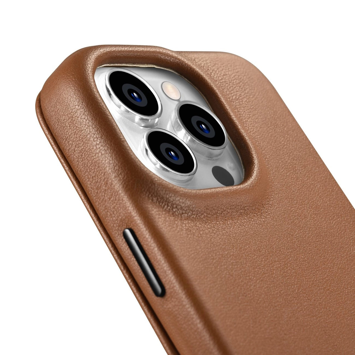 iCarer CE Premium læder Folio Case iPhone 14 Pro Magnetisk Flip læder Folio Case MagSafe brun (WMI14220714-BN)