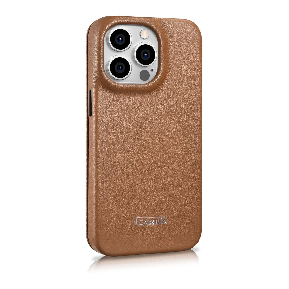 iCarer CE Premium læder Folio Case iPhone 14 Pro Magnetisk Flip læder Folio Case MagSafe brun (WMI14220714-BN)