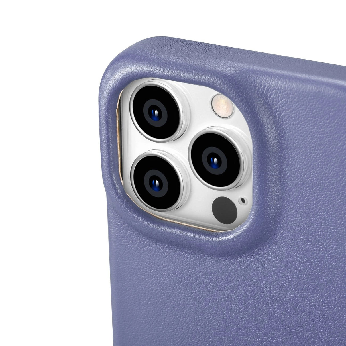 iCarer CE Premium læder Folio Case iPhone 14 Pro Magnetisk Flip læder Folio Case MagSafe Light Purple (WMI14220714-LP)