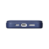 iCarer CE Premium læder Folio Case iPhone 14 Pro Magnetisk Flip læder Folio Case MagSafe Blue (WMI14220714-BU)