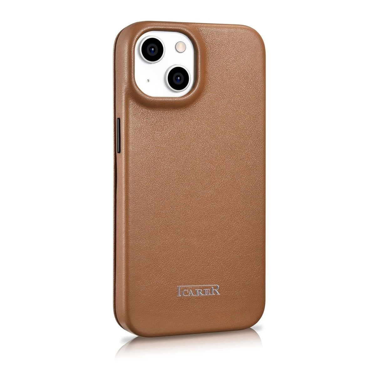 iCarer CE Premium læder Folio Case iPhone 14 Plus Magnetisk Flip læder Folio Case MagSafe Brown (WMI14220715-BN)