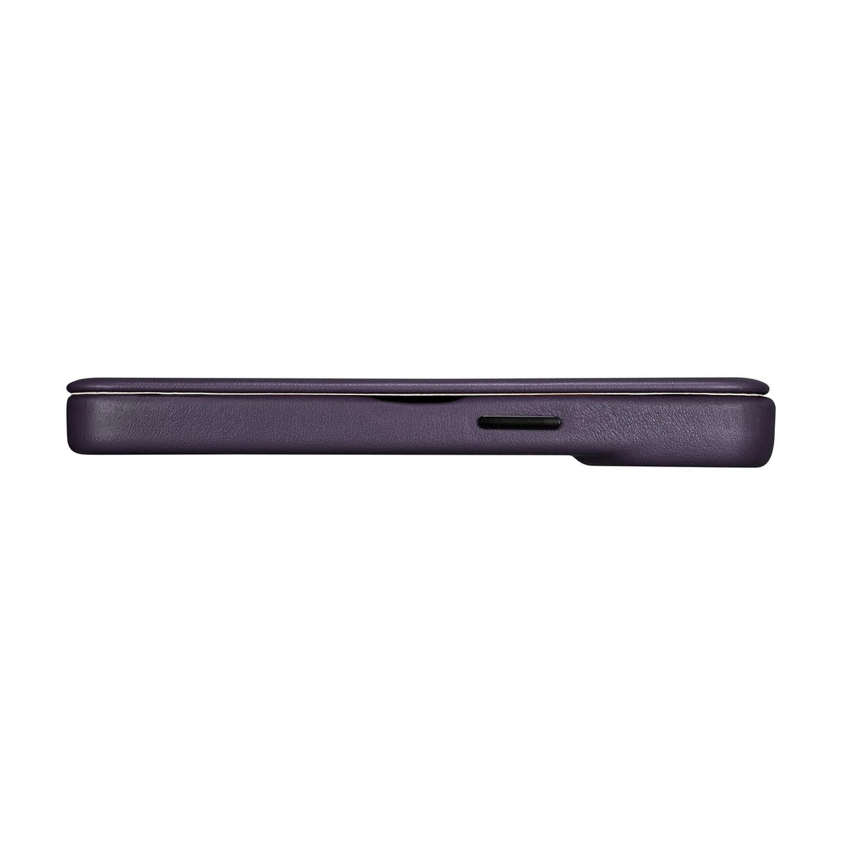 iCarer CE Premium læder Folio Case iPhone 14 Plus Magnetisk Flip læder Folio Case MagSafe mørk lilla (WMI14220715-DP)