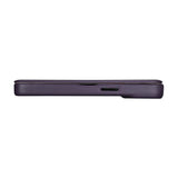 iCarer CE Premium læder Folio Case iPhone 14 Plus Magnetisk Flip læder Folio Case MagSafe mørk lilla (WMI14220715-DP)