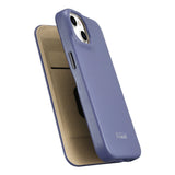 iCarer CE Premium læder Folio Case iPhone 14 Plus Magnetisk Flip læder Folio Case MagSafe Light Purple (WMI14220715-LP)