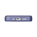 iCarer CE Premium læder Folio Case iPhone 14 Plus Magnetisk Flip læder Folio Case MagSafe Light Purple (WMI14220715-LP)