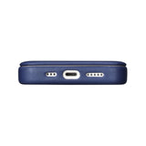 iCarer CE Premium læder Folio Case iPhone 14 Plus Magnetisk Flip læder Folio Case MagSafe Blue (WMI14220715-BU)