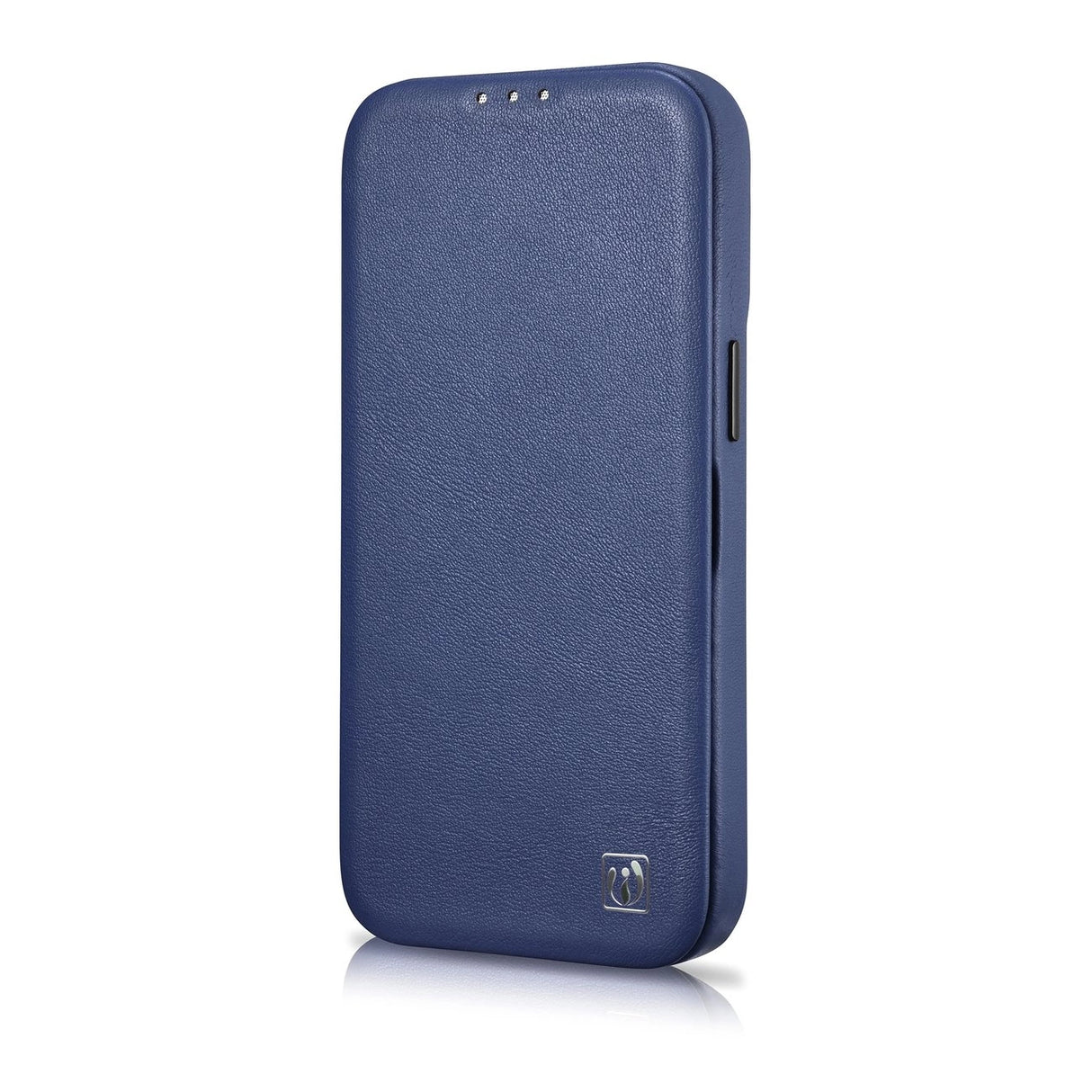 iCarer CE Premium læder Folio Case iPhone 14 Plus Magnetisk Flip læder Folio Case MagSafe Blue (WMI14220715-BU)