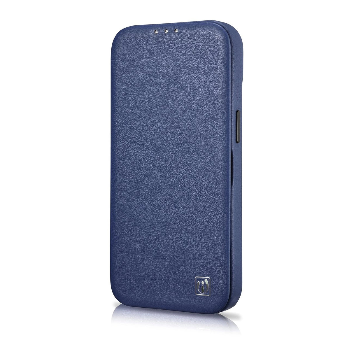iCarer CE Premium læder Folio Case iPhone 14 Plus Magnetisk Flip læder Folio Case MagSafe Blue (WMI14220715-BU)